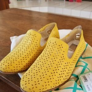 Yellow spring loafers